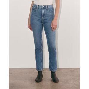 Everlane The Cheeky Jean 90s Blue High Rise Straight Leg Size 27 Regular